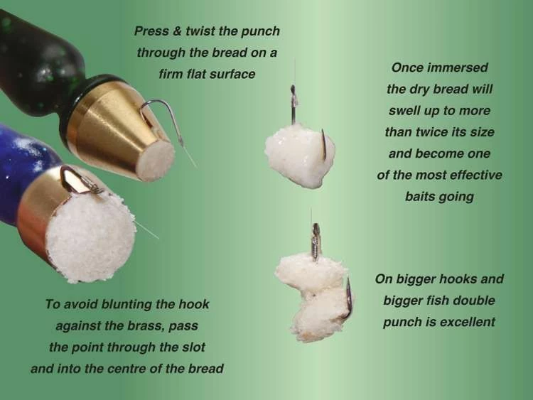 Drennan Brass Head Bread Punches Bait Making Equipment 5 Drennan Brass Head Bread Punches Bait Making Equipment - Image 5