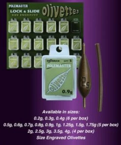 Drennan Polemaster Olivettes Lock and Slide Terminal Tackle 7 Drennan Polemaster Olivettes Lock and Slide Terminal Tackle -Drennan Online Store Drennan Olivettes Lock and Slide 1 1