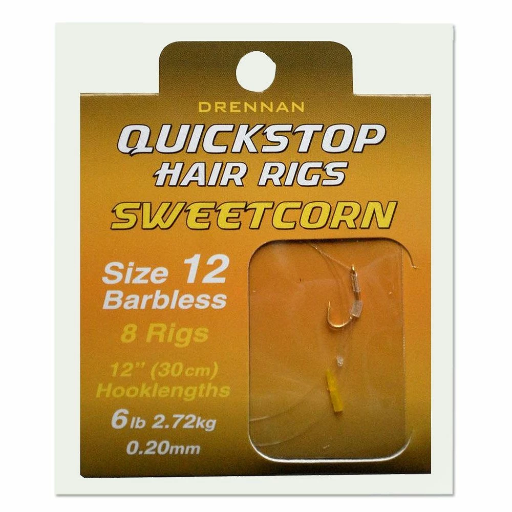 Drennan Quickstop Sweetcorn Hair Rigs Terminal Tackle 1 Drennan Quickstop Sweetcorn Hair Rigs Terminal Tackle