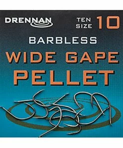 Drennan Barbless Wide Gape Pellet Hooks Terminal Tackle