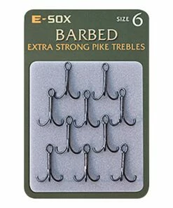 Drennan E-Sox Extra Strong Pike Trebles Terminal Tackle -Drennan Online Store drennan e sox extra strong pike trebles barbed 6