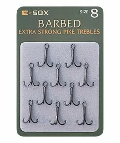 Drennan E-Sox Extra Strong Pike Trebles Terminal Tackle -Drennan Online Store drennan e sox extra strong pike trebles barbed 8