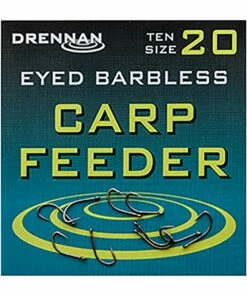 Drennan Eyed Barbless Carp Feeder Hooks Terminal Tackle