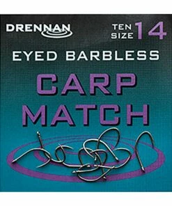 Drennan Eyed Barbless Carp Match Hooks Terminal Tackle