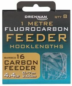 Drennan Carbon Feeder Flurocarbon Feeder Rig 1m Terminal Tackle -Drennan Online Store drennan carbon feeder flurocarbon feeder rig 1m 16 1